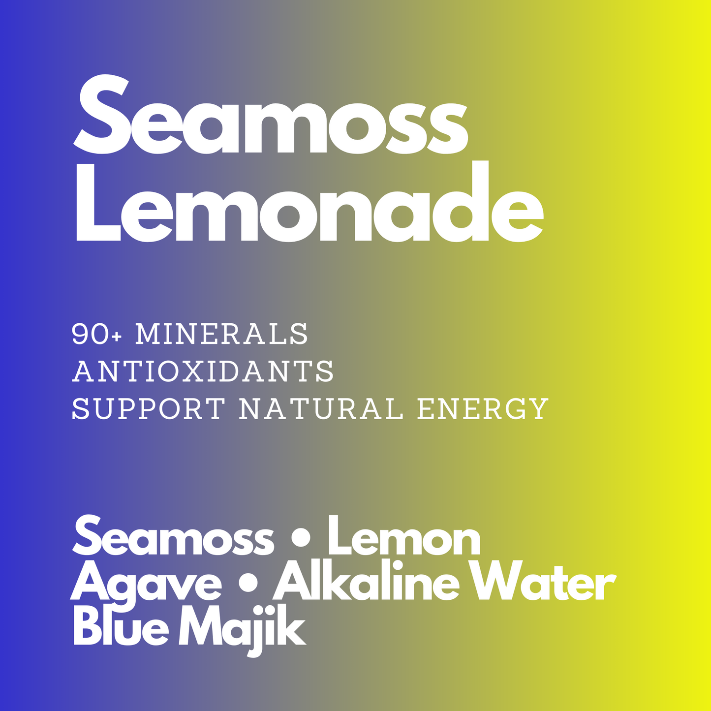 Blue Magik Seamoss Lemonade